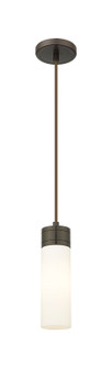 Downtown Urban One Light Mini Pendant in Oil Rubbed Bronze (405|617-1P-OB-G617-8WH)