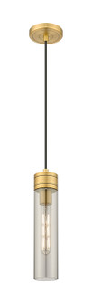 Downtown Urban One Light Mini Pendant in Brushed Brass (405|617-1P-BB-G617-11SM)