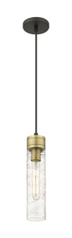 Downtown Urban One Light Mini Pendant in Black Antique Brass (405|617-1P-BAB-G617-11DE)