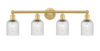 Edison Four Light Bath Vanity in Satin Gold (405|616-4W-SG-G559-5SDY)