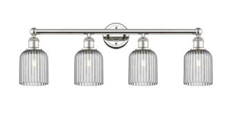 Edison Four Light Bath Vanity in Polished Nickel (405|616-4W-PN-G559-5SM)
