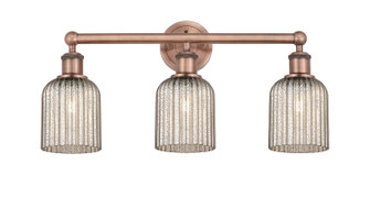 Edison Three Light Bath Vanity in Antique Copper (405|616-3W-AC-G559-5ME)