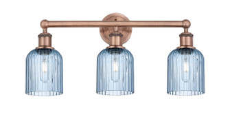 Edison Three Light Bath Vanity in Antique Copper (405|616-3W-AC-G559-5BL)