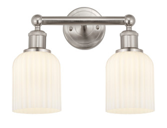 Edison Two Light Bath Vanity in Brushed Satin Nickel (405|616-2W-SN-G559-5GWH)