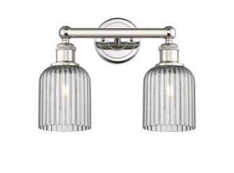 Edison Two Light Bath Vanity in Polished Nickel (405|616-2W-PN-G559-5SM)