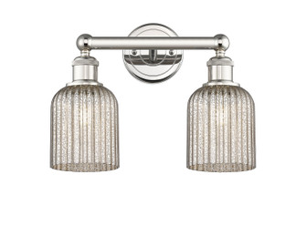 Edison Two Light Bath Vanity in Polished Nickel (405|616-2W-PN-G559-5ME)