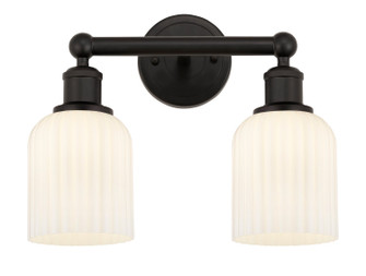 Edison Two Light Bath Vanity in Oil Rubbed Bronze (405|616-2W-OB-G559-5GWH)