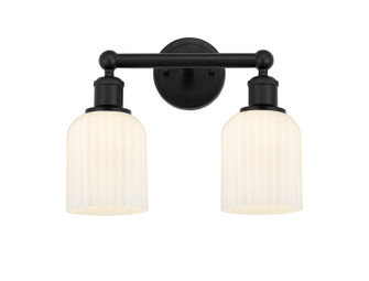 Edison Two Light Bath Vanity in Matte Black (405|616-2W-BK-G559-5GWH)