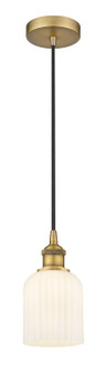 Edison One Light Mini Pendant in Brushed Brass (405|616-1P-BB-G559-5GWH)