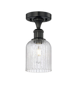Edison One Light Semi-Flush Mount in Matte Black (405|616-1F-BK-G559-5SDY)