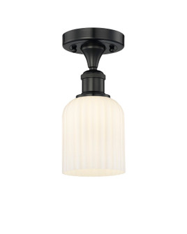 Edison One Light Semi-Flush Mount in Matte Black (405|616-1F-BK-G559-5GWH)