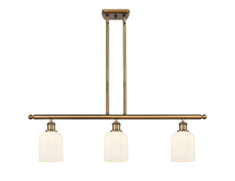 Ballston Three Light Island Pendant in Brushed Brass (405|516-3I-BB-G559-5GWH)