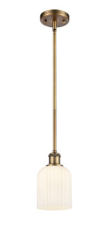 Ballston One Light Mini Pendant in Brushed Brass (405|516-1S-BB-G559-5GWH)