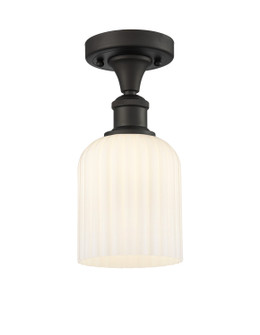 Ballston One Light Semi-Flush Mount in Oil Rubbed Bronze (405|516-1C-OB-G559-5GWH)