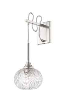 Downtown Urban One Light Wall Sconce in Brushed Satin Nickel (405|323-1W-SN-G323-7CL)