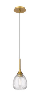 Berkshire One Light Pendant in Brushed Brass (405|323-1P-BB-G323-6CL)