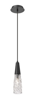 Amherst Brook One Light Mini Pendant in Matte Black (405|322-1P-BK-G322-3CL)