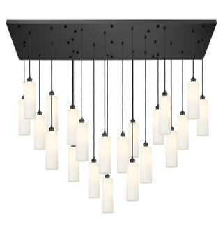 Downtown Urban 21 Light Pendant in Matte Black (405|172BK-B-21P-BK-G434-12WH)