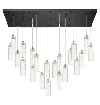 Downtown Urban 21 Light Pendant in Matte Black (405|172BK-B-21P-BK-G434-12SDY)