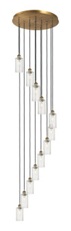 Downtown Urban 12 Light Pendant in Brushed Brass (405|126B-12P-BB-G434-7SDY)