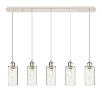 Downtown Urban Five Light Linear Pendant in Polished Nickel (405|125B-5P-PN-G434-7SDY)