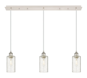 Downtown Urban Three Light Linear Pendant in Polished Nickel (405|123B-3P-PN-G434-7SDY)