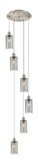 Downtown Urban Six Light Pendant in Brushed Satin Nickel (405|116B-6P-SN-G434-7SM)