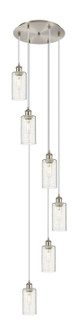 Downtown Urban Six Light Pendant in Brushed Satin Nickel (405|116B-6P-SN-G434-7SDY)