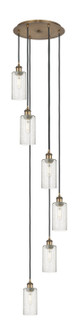 Downtown Urban Six Light Pendant in Brushed Brass (405|116B-6P-BB-G434-7SDY)