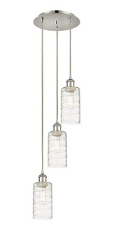 Downtown Urban Three Light Pendant in Polished Nickel (405|113B-3P-PN-G434-7DE)
