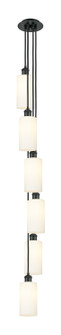 Downtown Urban Six Light Pendant in Matte Black (405|106B-6P-BK-G434-7WH)