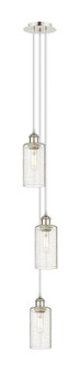 Downtown Urban Three Light Pendant in Polished Nickel (405|103B-3P-PN-G434-7SDY)