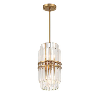 Hayes Four Light Pendant in Aged Brass (60|HAY-1401-AG)