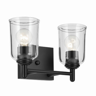 Shailene Two Light Bath in Black (12|45573BKCLR)