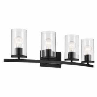 Crosby Four Light Bath in Black (12|45498BKCLR)