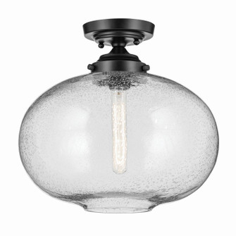 Avery One Light Semi Flush Mount in Black (12|43913BK)