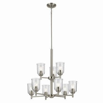 Shailene Nine Light Chandelier in Brushed Nickel (12|43672NICLR)