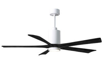 Patricia-5 60'' Ceiling Fan in Gloss White (101|PA5-WH-BK-60)