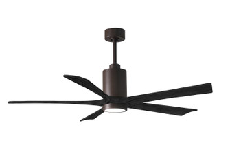 Patricia-5 60'' Ceiling Fan in Textured Bronze (101|PA5-TB-BK-60)