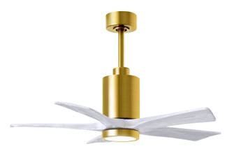 Patricia-5 42'' Ceiling Fan in Brushed Brass (101|PA5-BRBR-MWH-42)