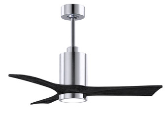 Patricia-3 42'' Ceiling Fan in Polished Chrome (101|PA3-CR-BK-42)