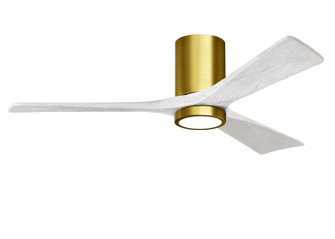 Irene-3HLK 52''Ceiling Fan in Brushed Brass (101|IR3HLK-BRBR-MWH-52)