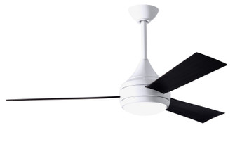 Donaire 52'' Ceiling Fan in Gloss White (101|DA-WH-BK)
