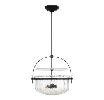 Denmar Four Light Convertible Semi-Flush/Pendant in Matte Black (51|6-4723-4-89)