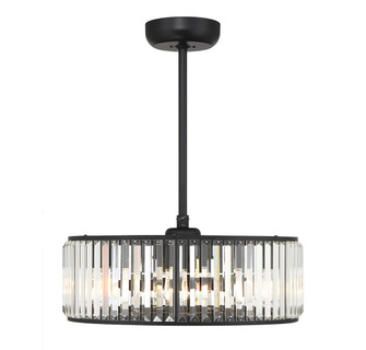 Janus Six Light Fan D'Lier in Matte Black (51|23-FD-245-89)