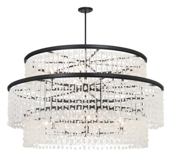 Shimmering Elegance 14 Light Chandelier in Sand Coal Black (7|6709-66)