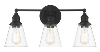 Barwell Three Light Bath Vanity in Coal Black (7|5683-66A)