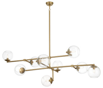 Millikan Nine Light Pendant in Signature Brass (7|1895-894)