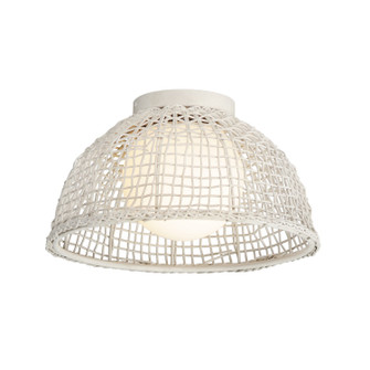Cestino One Light Flush Mount in Weathered White (16|22470WWT)