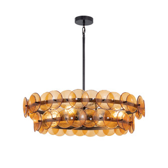 Loren Four Light Chandelier in Gunmetal (16|21823AMGM)